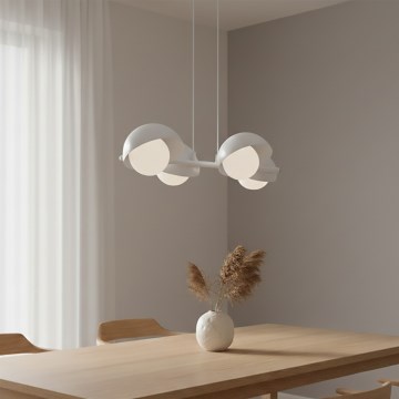 Lampada a sospensione con cavo BOOM 4xG9/8W/230V bianca
