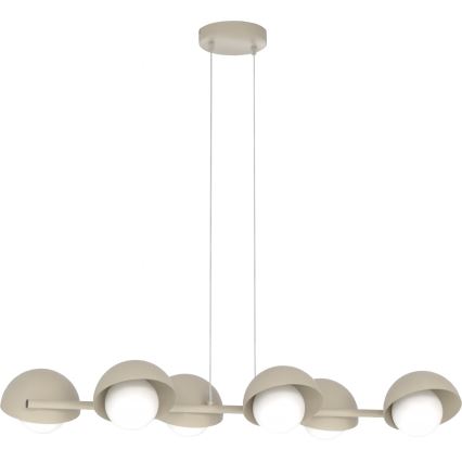 Lampada a sospensione con cavo BOOM 6xG9/8W/230V beige