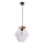 Lampada a sospensione con cavo BRELS 1xE27/40W/230V trasparente