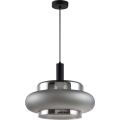 Lampada a sospensione con cavo BRIZI 1xE27/40W/230V grigio/fumé
