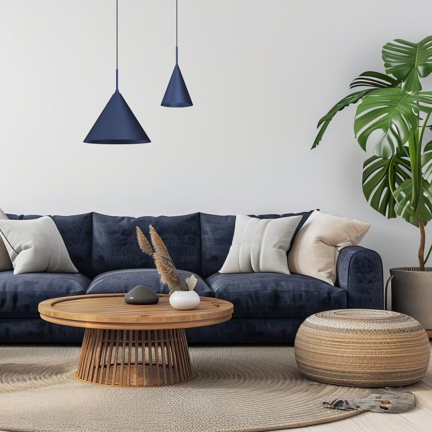 Lampada a sospensione con cavo CAPITAL 1xGX53/15W/230V Ø 32 cm, blu