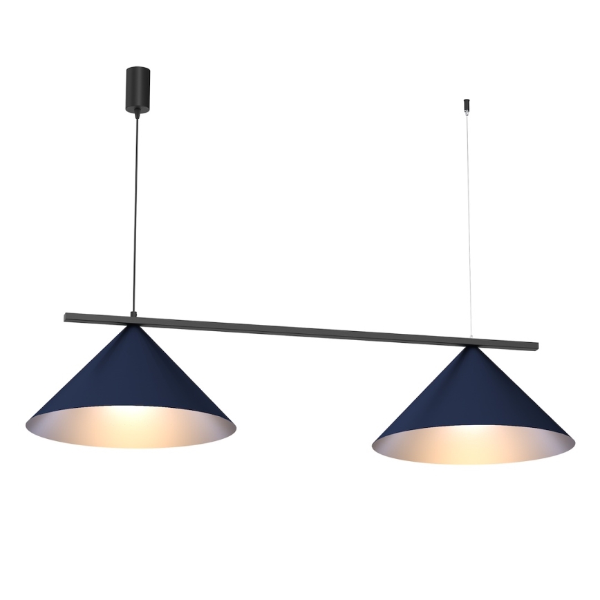 Lampada a sospensione con cavo CAPITAL 2xGX53/15W/230V blu