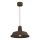 Lampada a sospensione con cavo CLASS 1xE27/15W/230V marrone
