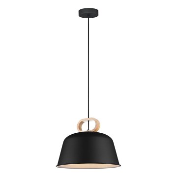 Lampada a sospensione con cavo CLIP 1xE27/40W/230V nero/marrone
