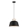 Lampada a sospensione con cavo CLIP 1xE27/40W/230V nero/marrone