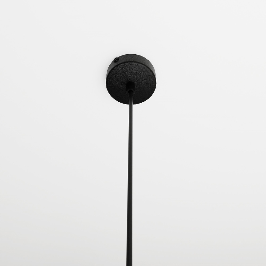 Lampada a sospensione con cavo COSMO 1xE14/10W/230V diam. 14 cm nero/nero fumé