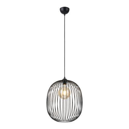 Lampada a sospensione con cavo DESTELLO 1xE27/15W/230V Ø 32 cm nero