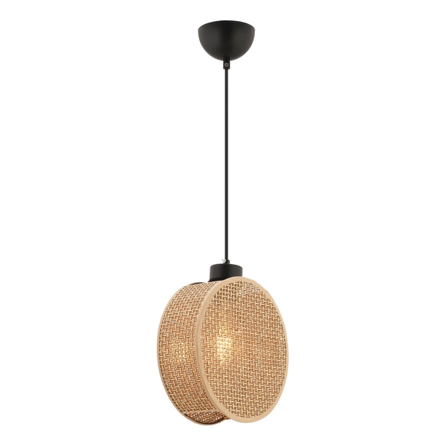 Lampada a sospensione con cavo DRUM 1xE27/60W/230V marrone