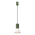 Lampada a sospensione con cavo ESTRIA 1xE14/10W/230V Ø 14 cm verde