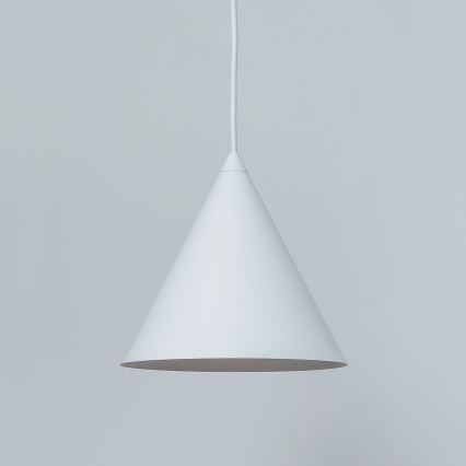 Lampada a sospensione con cavo ETNA 1xE27/15W/230V Ø 18,5 cm bianca