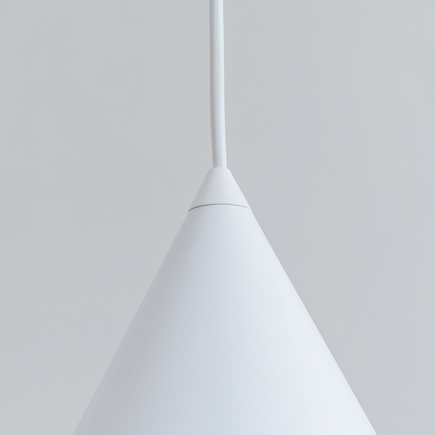 Lampada a sospensione con cavo ETNA 1xE27/15W/230V Ø 18,5 cm bianca