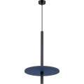 Lampada a sospensione con cavo FELTRO 1xG9/8W/230V nero/blu