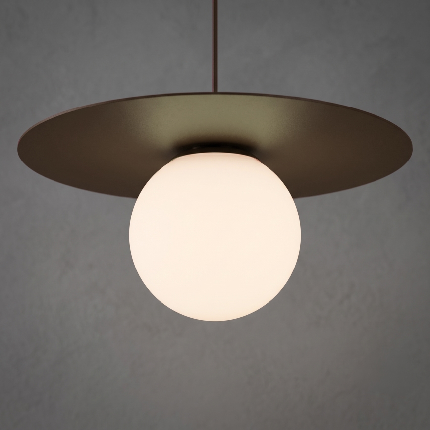 Lampada a sospensione con cavo FLAT 1xE27/15W/230V, marrone