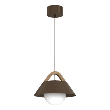 Lampada a sospensione con cavo FUNDA 1xE27/15W/230V, marrone