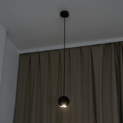 Lampada a sospensione con cavo GAMBIT 1xGU10/10W/230V nera