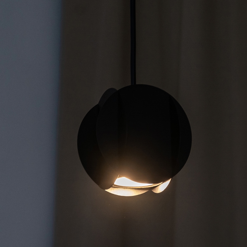 Lampada a sospensione con cavo GAMBIT 1xGU10/10W/230V nera