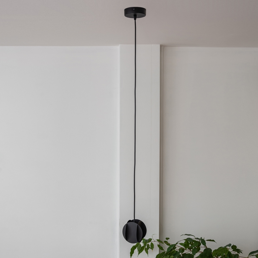 Lampada a sospensione con cavo GAMBIT 1xGU10/10W/230V nera