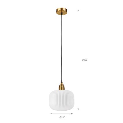 Lampada a sospensione con cavo HECTOR 1xE27/15W/230V Ø 20 cm