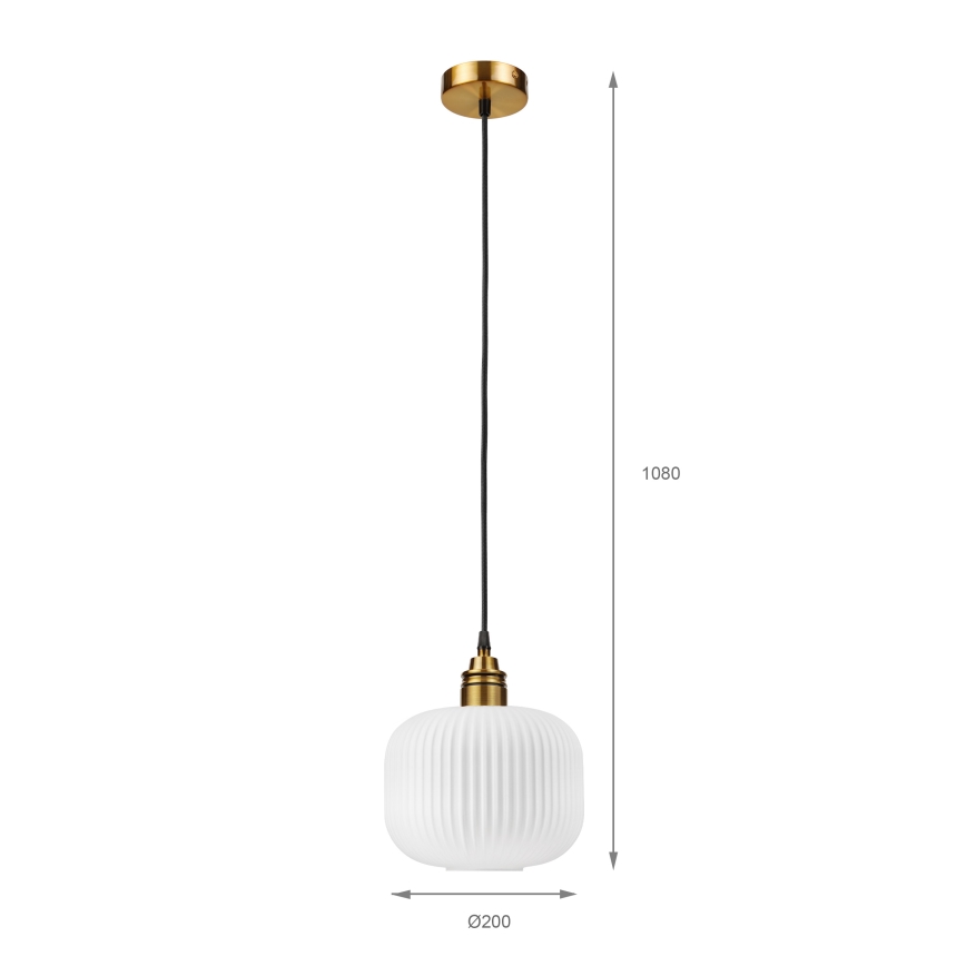Lampada a sospensione con cavo HECTOR 1xE27/15W/230V Ø 20 cm