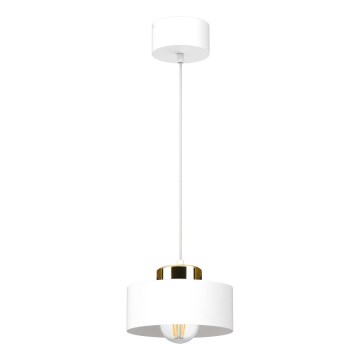 Lampada a sospensione con cavo IGNIA 1xE27/60W/230V bianco/oro