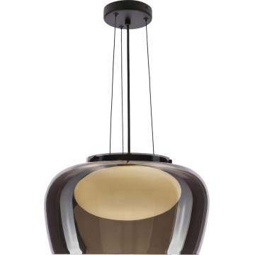 Lampada a sospensione con cavo INSIEME 1xGX53/10W/230V, diametro 38 cm, nero fumé