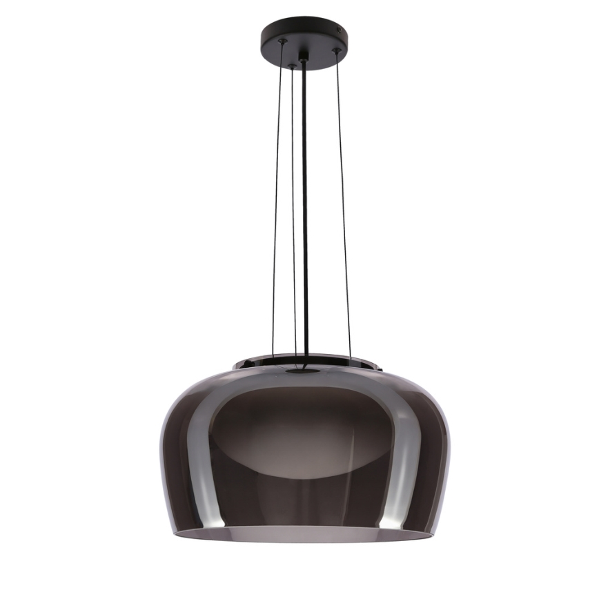 Lampada a sospensione con cavo INSIEME 1xGX53/10W/230V, diametro 38 cm, nero fumé