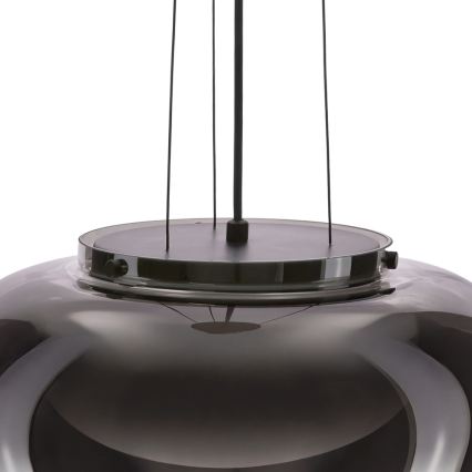 Lampada a sospensione con cavo INSIEME 1xGX53/10W/230V, diametro 38 cm, nero fumé