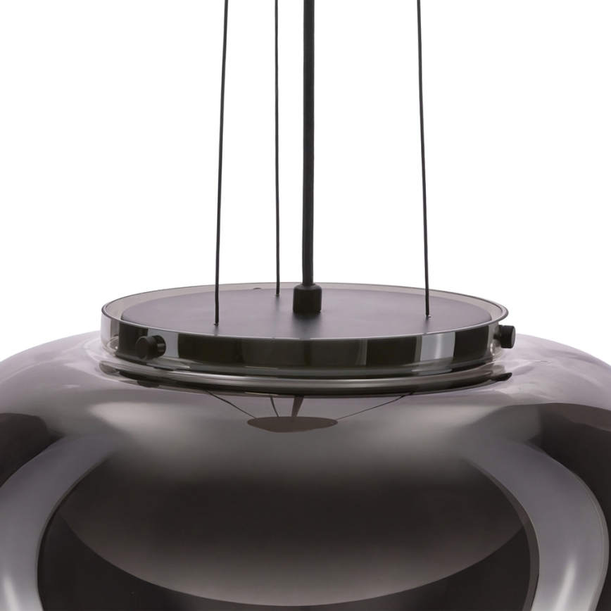 Lampada a sospensione con cavo INSIEME 1xGX53/10W/230V, diametro 38 cm, nero fumé