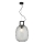 Lampada a sospensione con cavo LUCY 1xE27/40W/230V nero fumé