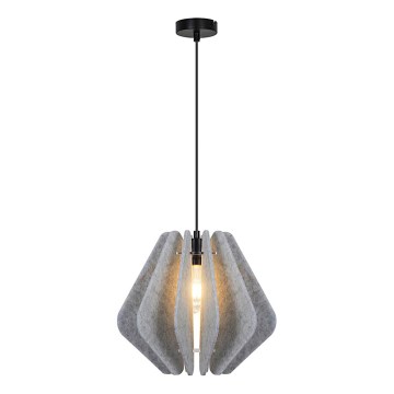 Lampada a sospensione con cavo MARGARET 1xE27/40W/230V grigio