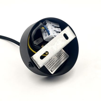 Lampada a sospensione con cavo MARKUS 1xE27/15W/230V nero/rovere