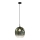 Lampada a sospensione con cavo MIRROR 1xE27/14W/230V verde fumé