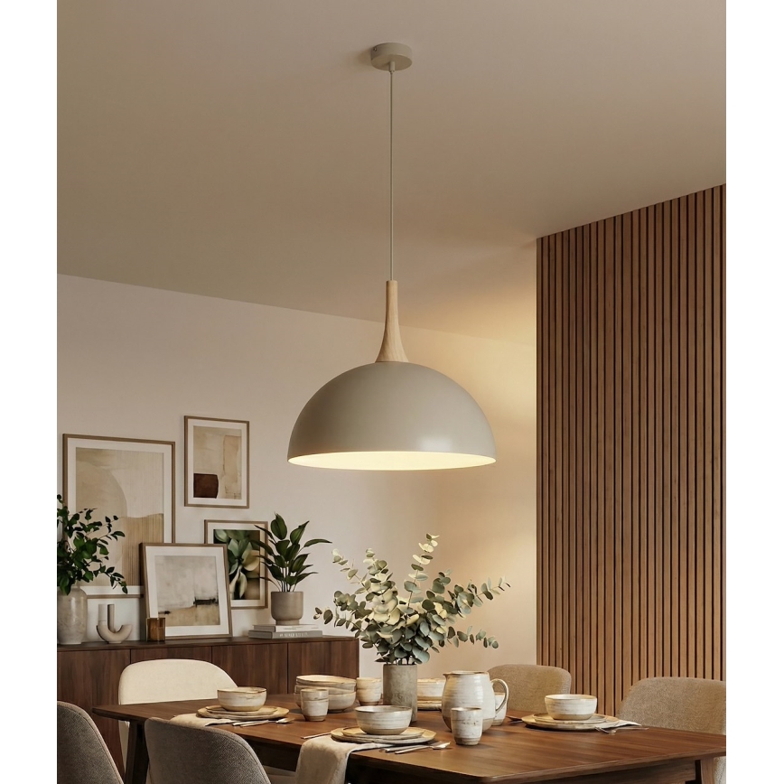 Lampada a sospensione con cavo NAUTICA 1xGX53/12W/230V beige