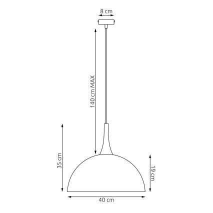 Lampada a sospensione con cavo NAUTICA 1xGX53/12W/230V beige