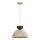 Lampada a sospensione con cavo NEVIS 1xE27/15W/230V Ø 29 cm beige