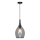 Lampada a sospensione con cavo NEXT 1xE27/40W/230V nero fumé