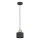 Lampada a sospensione con cavo PARKLA 1xE27/15W/230V nera