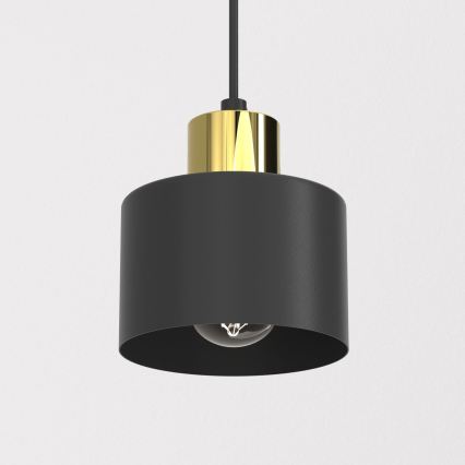 Lampada a sospensione con cavo PARKLA 1xE27/15W/230V nera