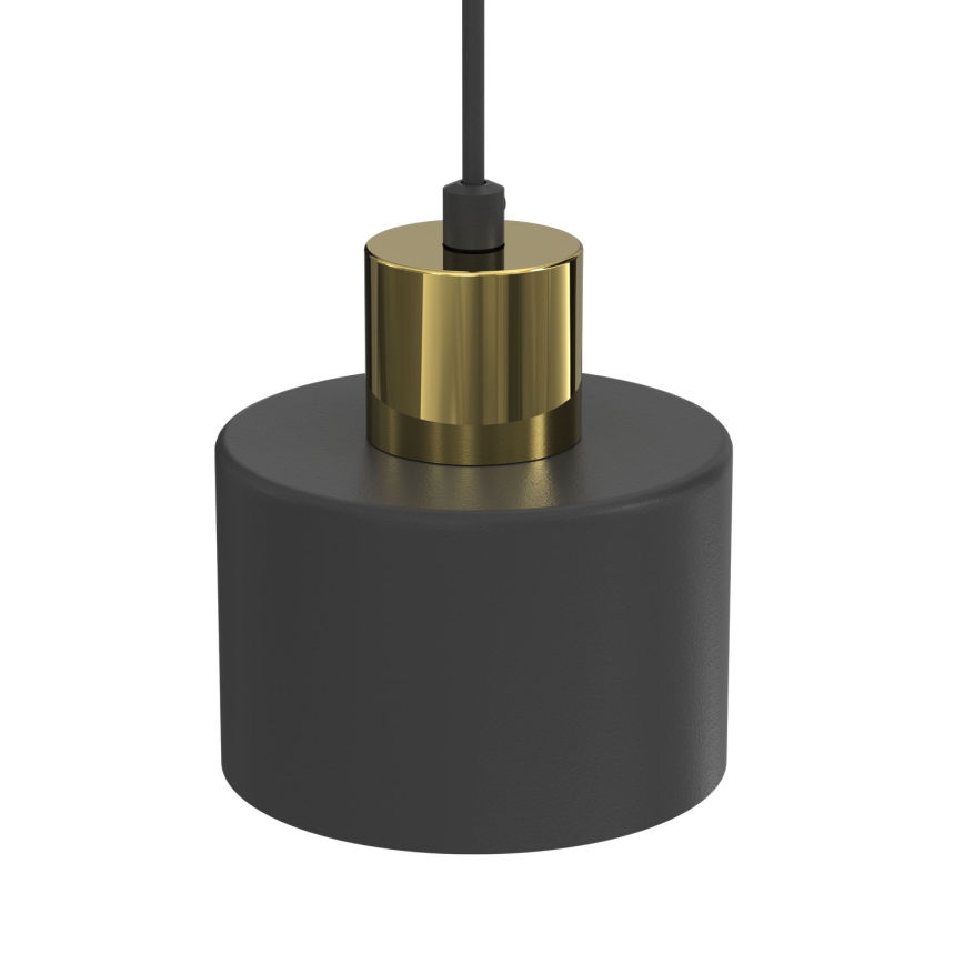 Lampada a sospensione con cavo PARKLA 1xE27/15W/230V nera