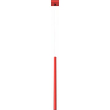 Lampada a sospensione con cavo PASTELO 1xG9/8W/230V rossa
