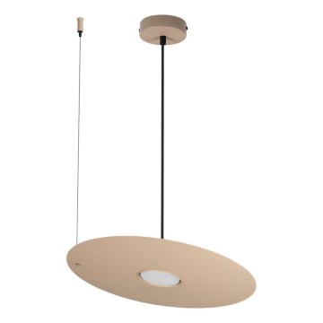 Lampada a sospensione con cavo PIATTO 1xGX53/15W/230V Ø 35 cm beige