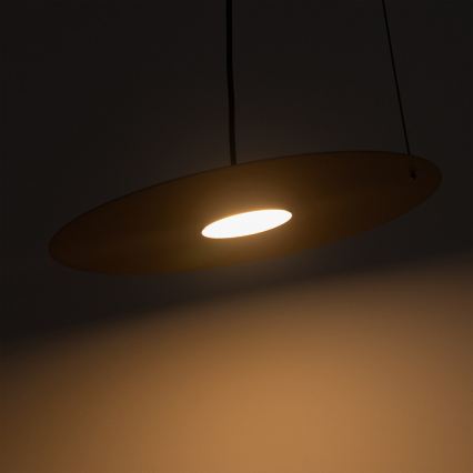 Lampada a sospensione con cavo PIATTO 1xGX53/15W/230V Ø 35 cm beige