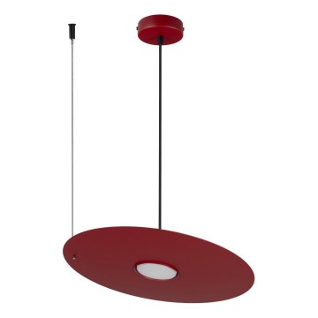 Lampada a sospensione con cavo PIATTO 1xGX53/15W/230V Ø 35 cm bordeaux