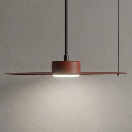 Lampada a sospensione con cavo PIATTO 1xGX53/15W/230V Ø 35 cm bordeaux