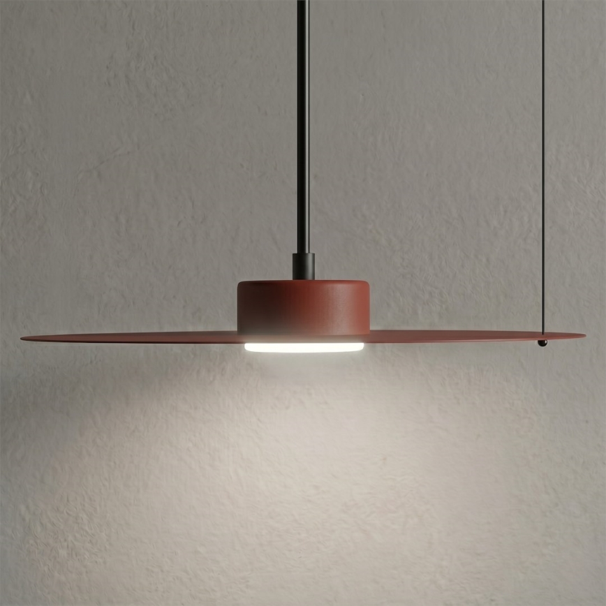 Lampada a sospensione con cavo PIATTO 1xGX53/15W/230V Ø 35 cm bordeaux
