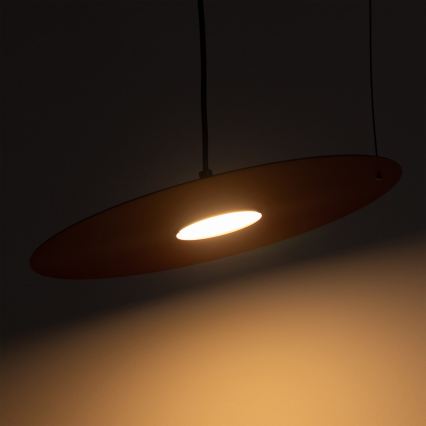 Lampada a sospensione con cavo PIATTO 1xGX53/15W/230V Ø 35 cm bordeaux