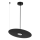 Lampada a sospensione con cavo PIATTO 1xGX53/15W/230V Ø 35 cm nero
