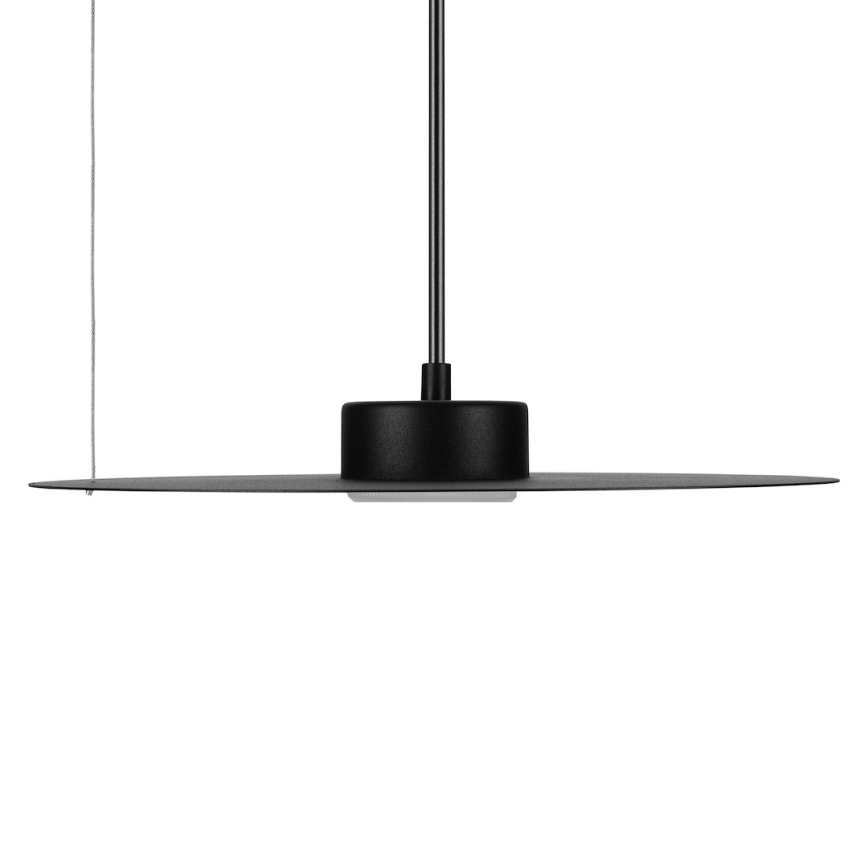 Lampada a sospensione con cavo PIATTO 1xGX53/15W/230V Ø 35 cm nero