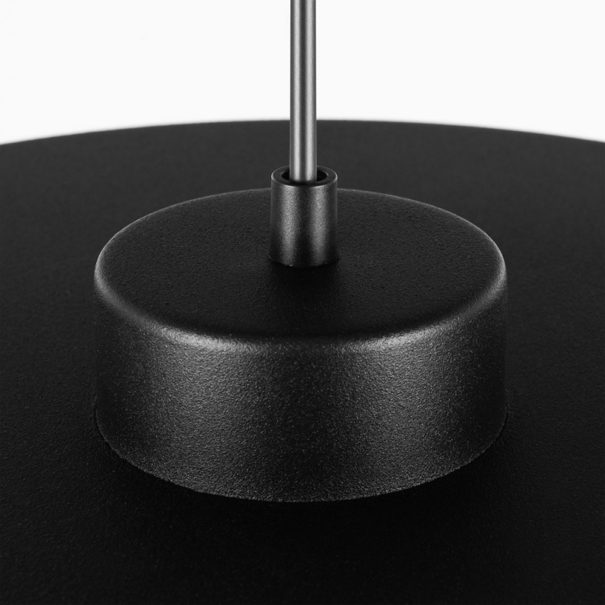 Lampada a sospensione con cavo PIATTO 1xGX53/15W/230V Ø 35 cm nero