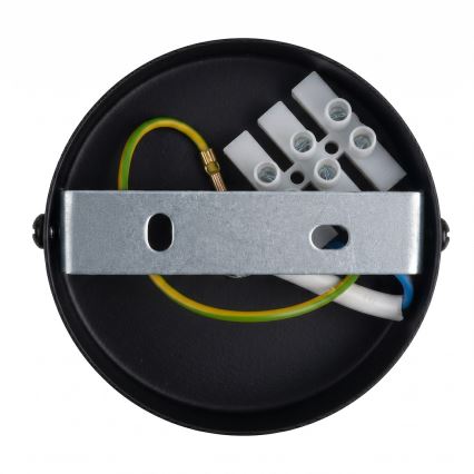 Lampada a sospensione con cavo PIATTO 1xGX53/15W/230V Ø 35 cm nero